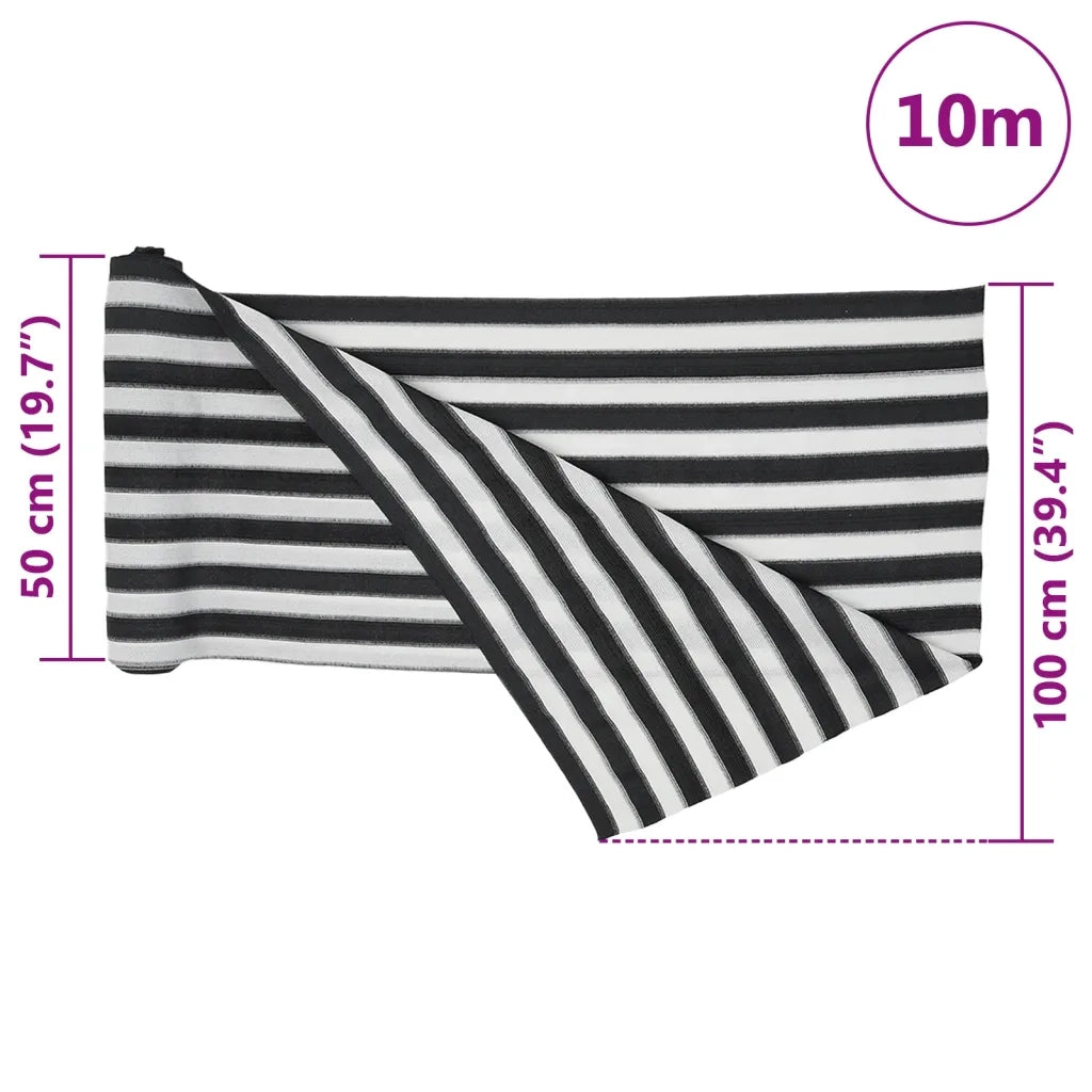 Rete per Privacy Antracite e Bianca 1x10 m HDPE 150 g/m2 CFW7611680
