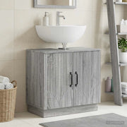 Armadio per Lavabo da Bagno HOORN Sonoma grigio 897231