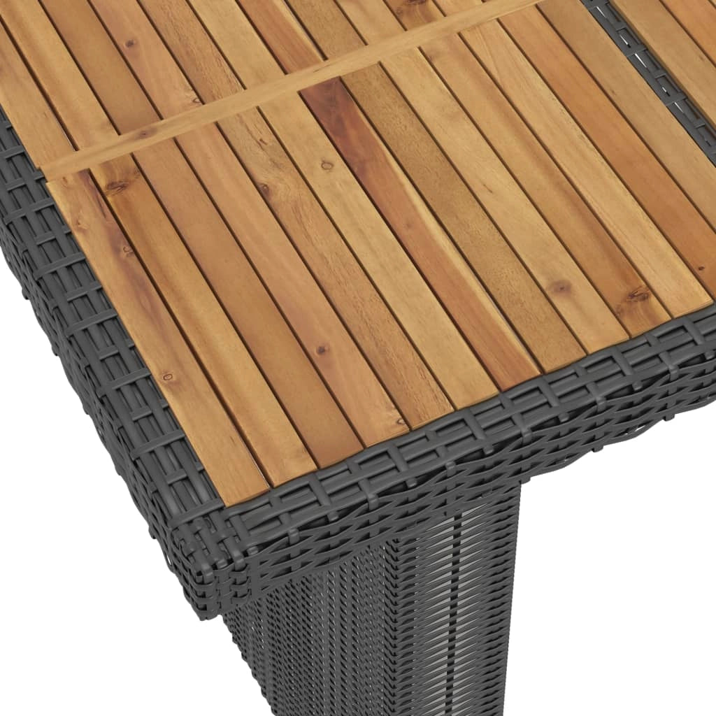 Set da pranzo per mobili da giardino Mobili da esterno 11 pezzi con cuscini in resina intrecciata 02_0014217