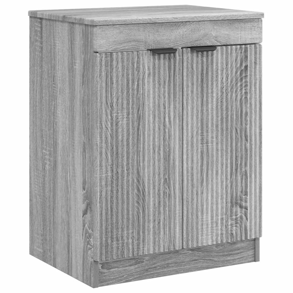 Set di mobili per il bagno Sonoma grigio Legno ingegnerizzato 3404246