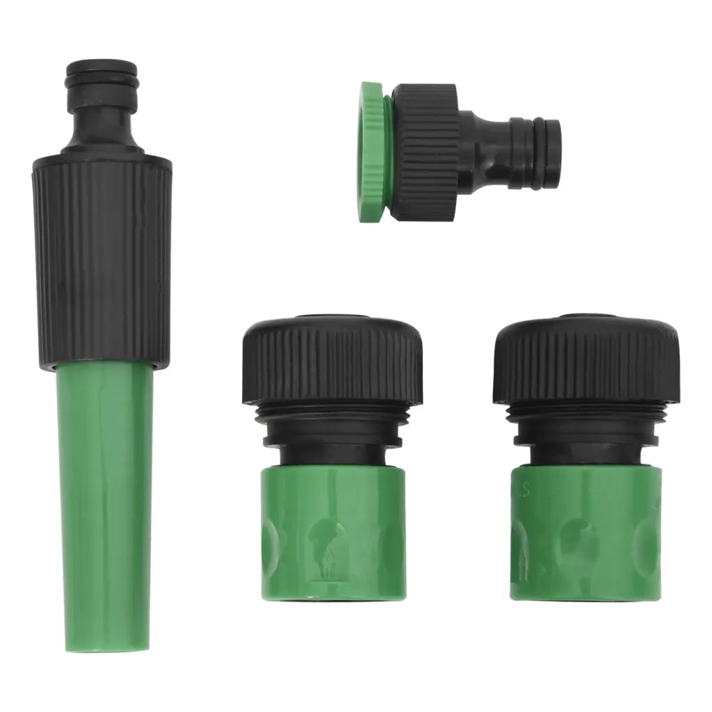 Set Tubo da Giardino con Raccordi Verde 0,75" 30 m in PVC CFW5073720