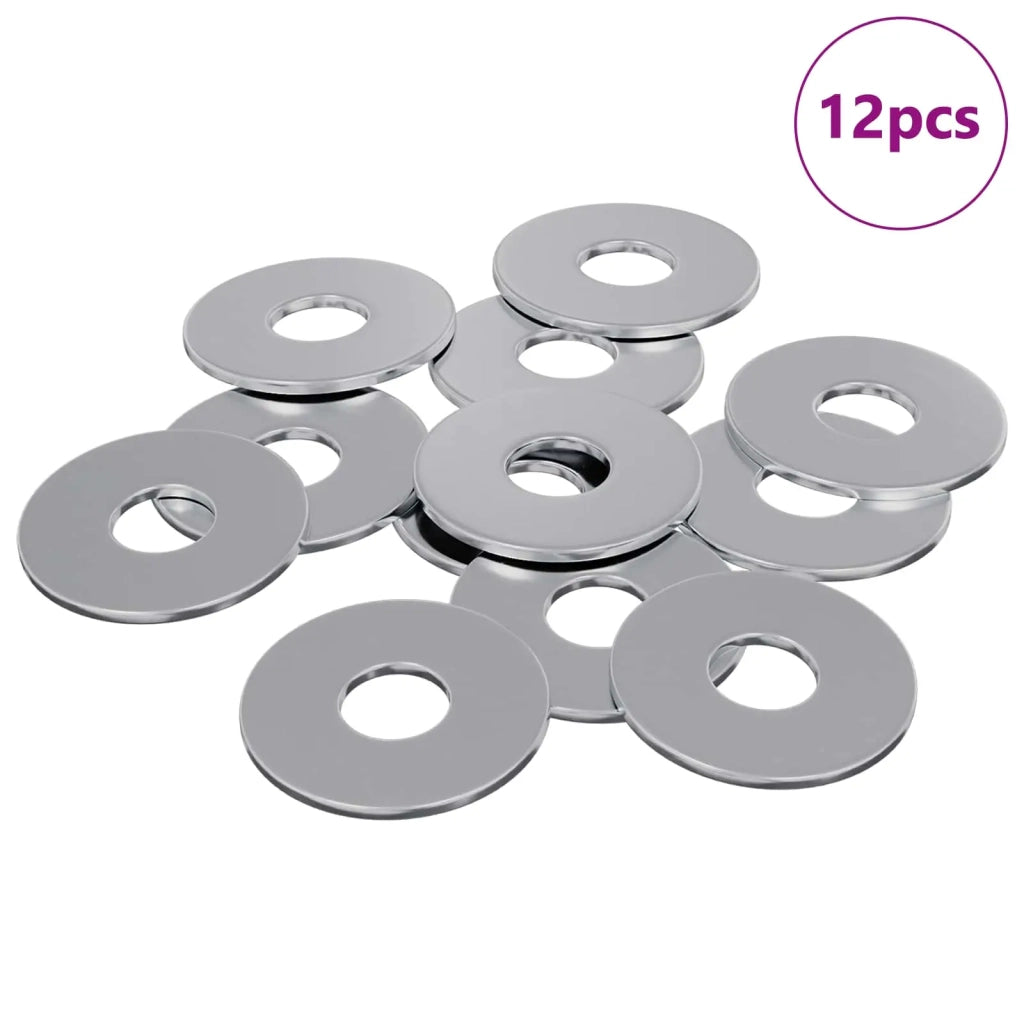 Rondelle 12 pz Argento 18 x 18 x 1,2 mm Ferro CFW8021890