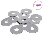 Rondelle 12 pz Argento 18 x 18 x 1,2 mm Ferro CFW8021890