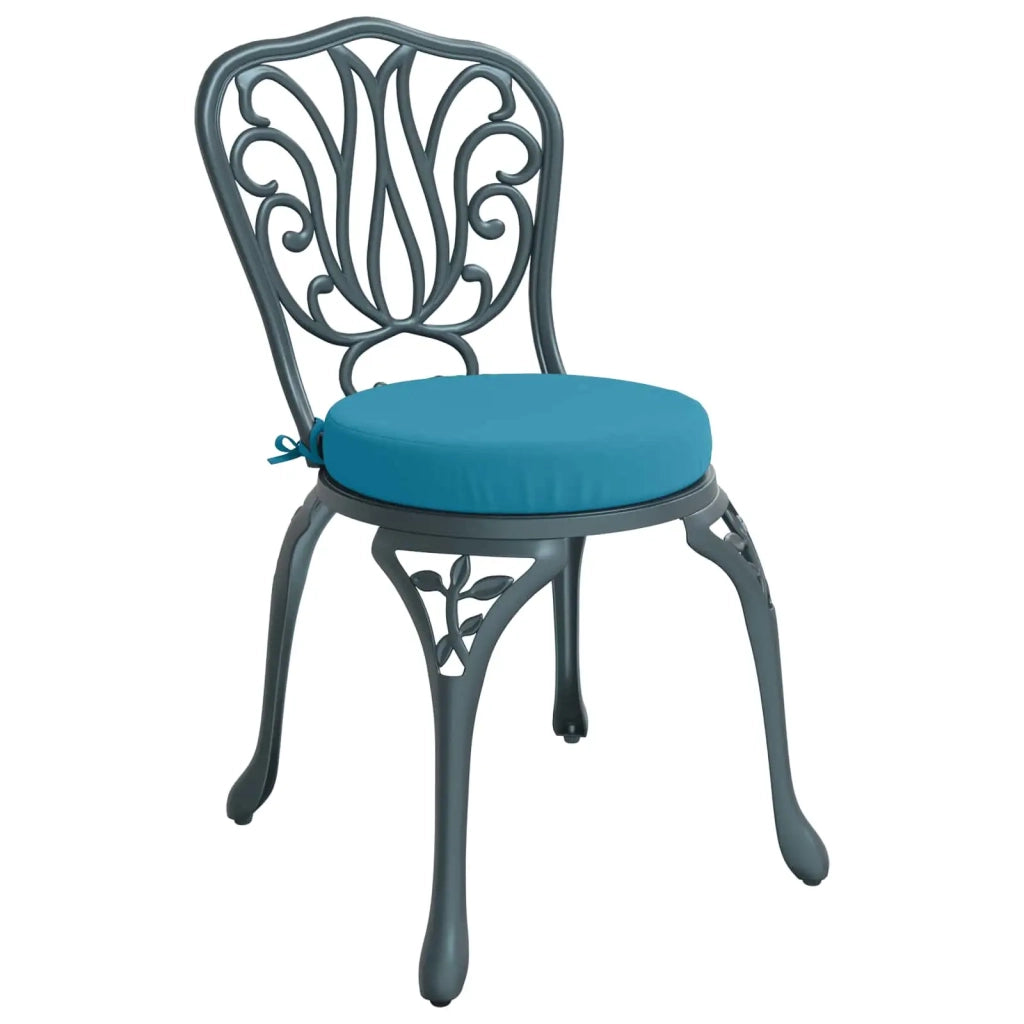Cuscini per Sedia in 4 Pezzi SOEST 4 pz 100% Poliestere Azzurro 946346
