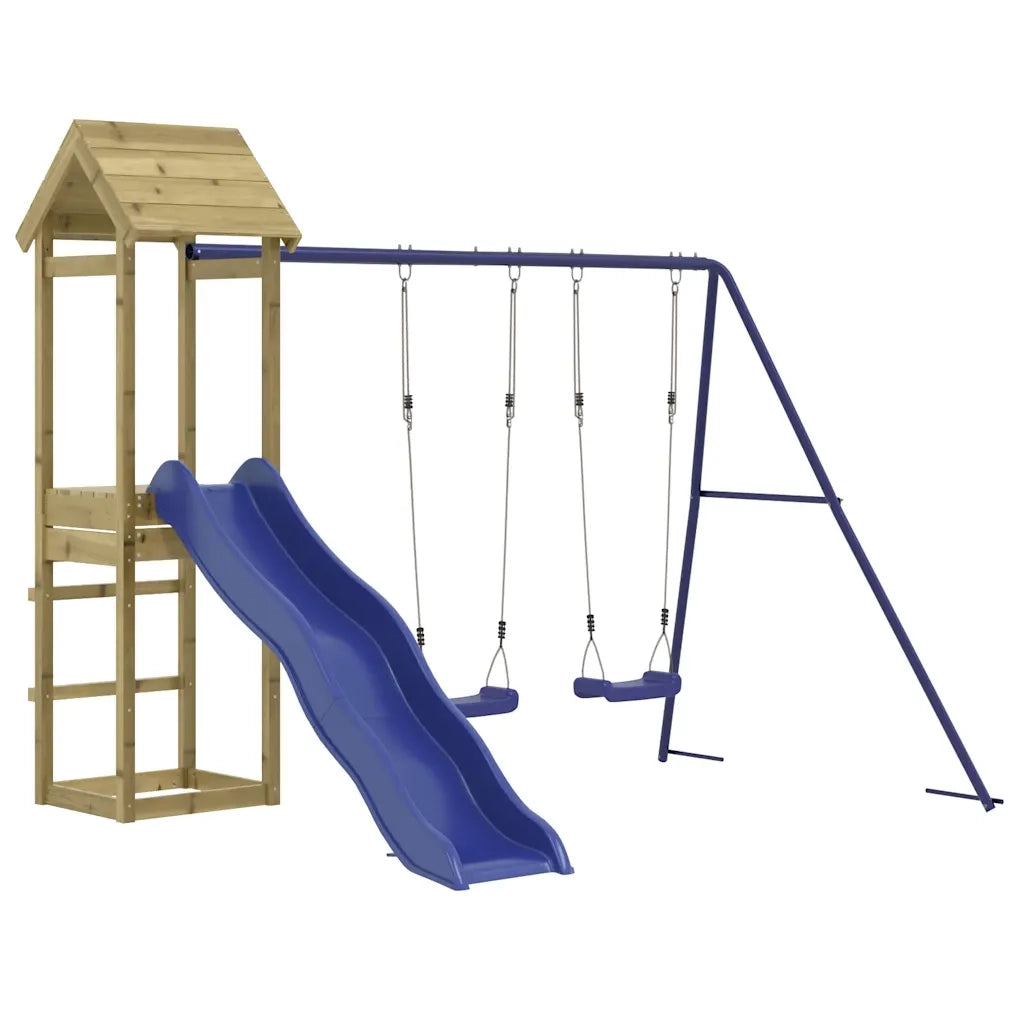 Set da Gioco da Esterno in Legno di Pino Impregnato 3155860