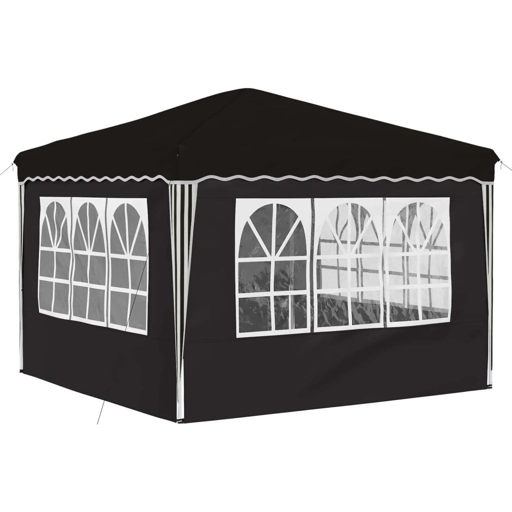 Tenda per feste a pop-up Nero 288 x 288 x 245 cm Tessuto Oxford 42019777