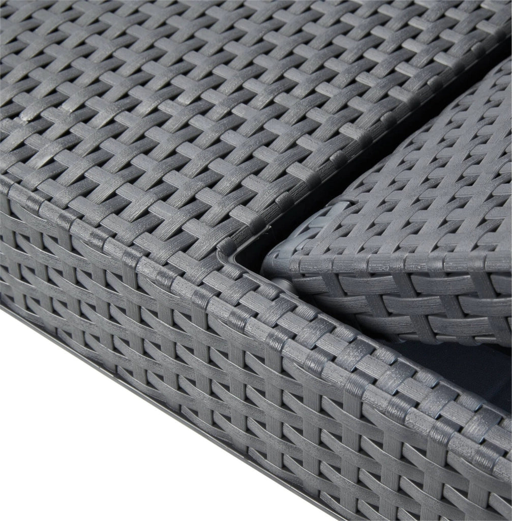 Lettino prendisole Glace, Sdraio da giardino, Letto pieghevole outdoor, Sedia reclinabile, 188x58 h29 cm, Antracite