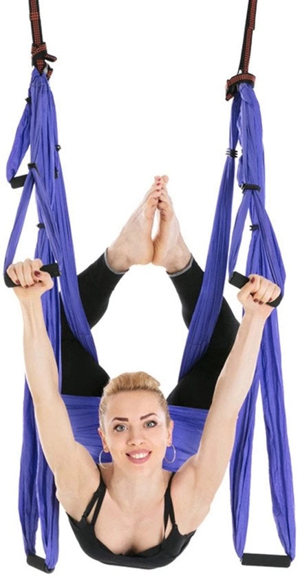 Matita Yoga Aerea con Materiale di Alta Qualità - Altezza Regolabile - Anti-Gravità - Pendolo Inverso - Esercizio Senza Rischio di Lesioni - Nylon Respirante