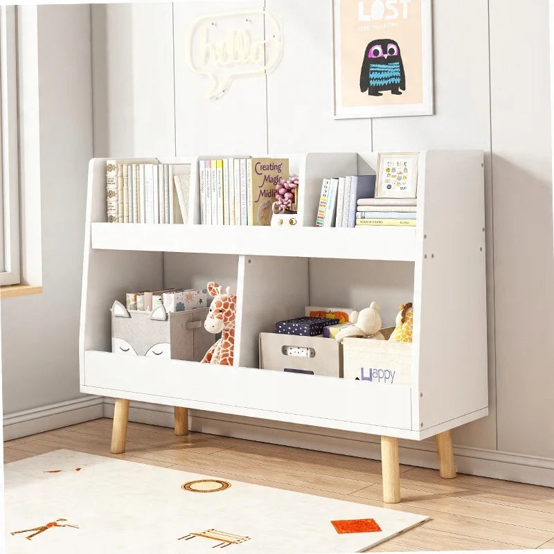 Libreria 60x25x80 cm in finitura bianca, ideale per ogni ambiente.