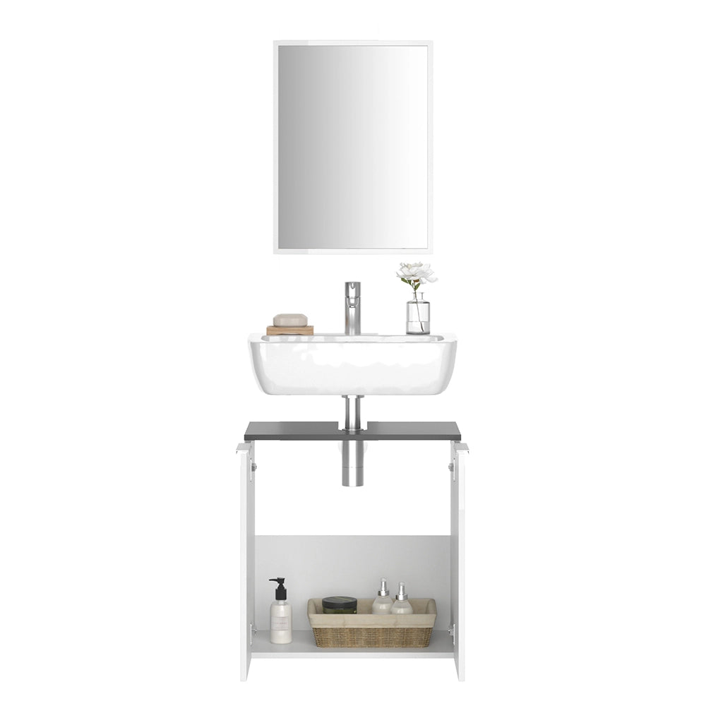 Vicco Set mobili bagno Bianco 2 parti