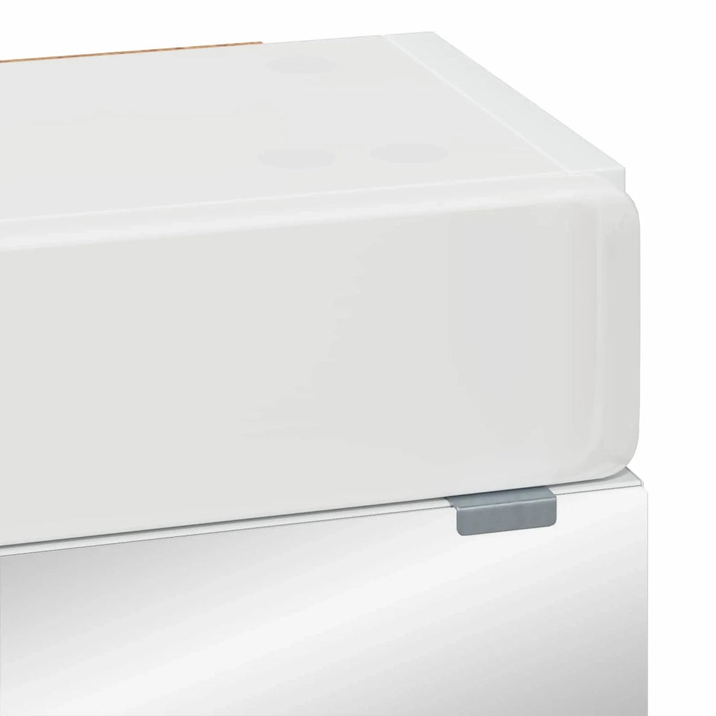 Mobiletto per specchio da bagno con porta TULUM Bianco Lucido 880365