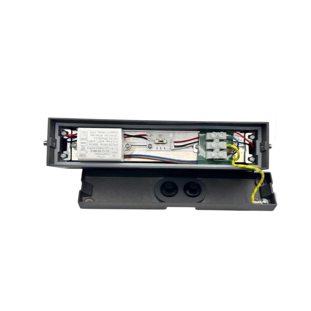 Trade Shop - Applique Led Da Esterno A Doppia Emissione 14 Watt Cct 3 Tonalità Di Luce Ip65 176-3c - Grigio