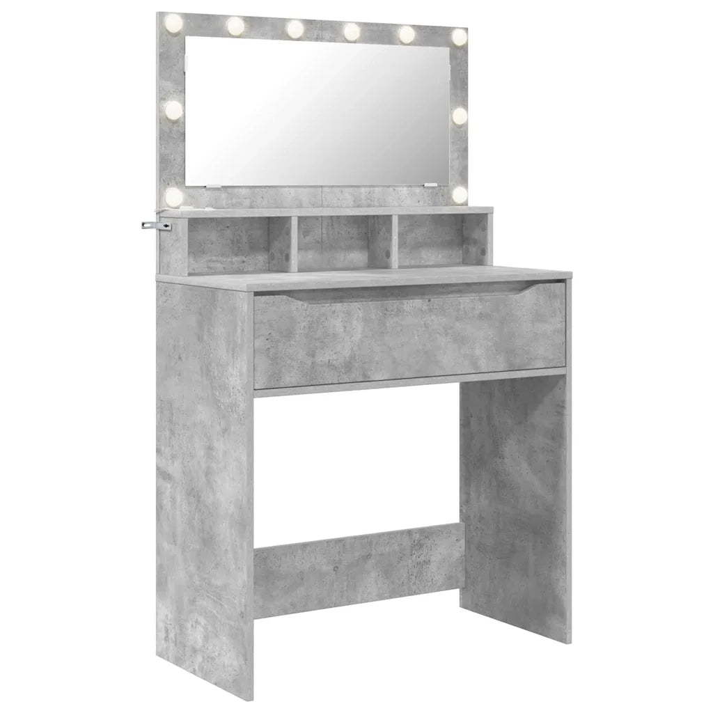 Tavoli da Trucco per Camera da Letto Grigio cemento 888970