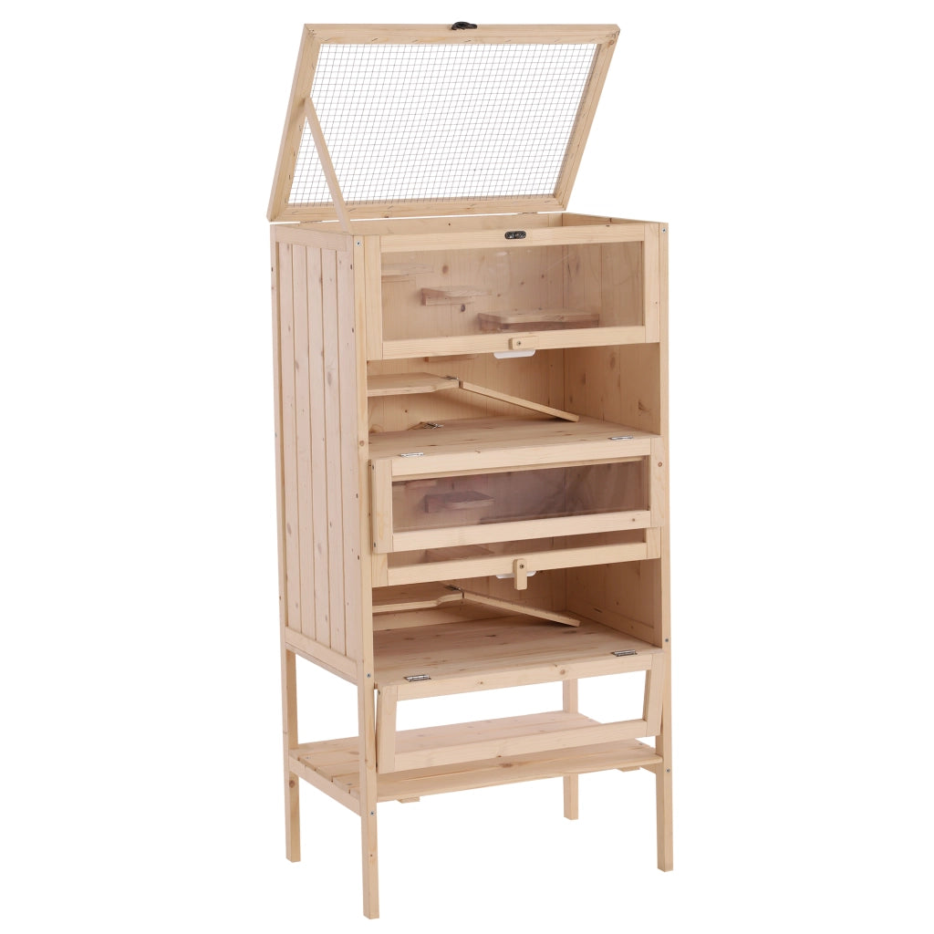 Casetta per criceti e piccoli roditori a pi¨´ livelli ¨C zephmum ¨C 60x40x120 cm