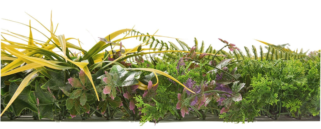 Set 4 Pezzi Arella Siepe Sintetica Forest Verdemax 50x100 cm in LDPE Resistente ai Raggi UV Verde