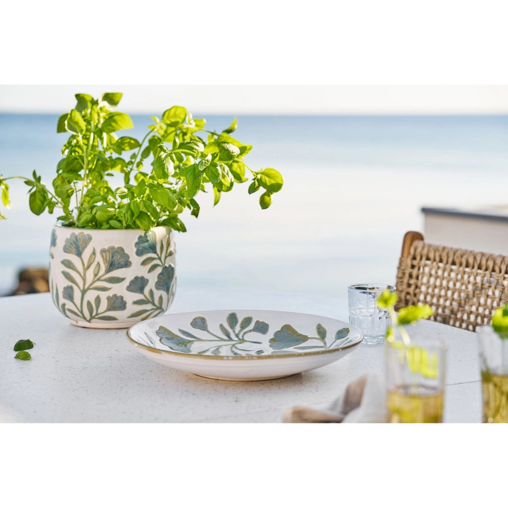 Vassoio Tray, Bianco, Ceramica, 35,5x35,5x5 cm