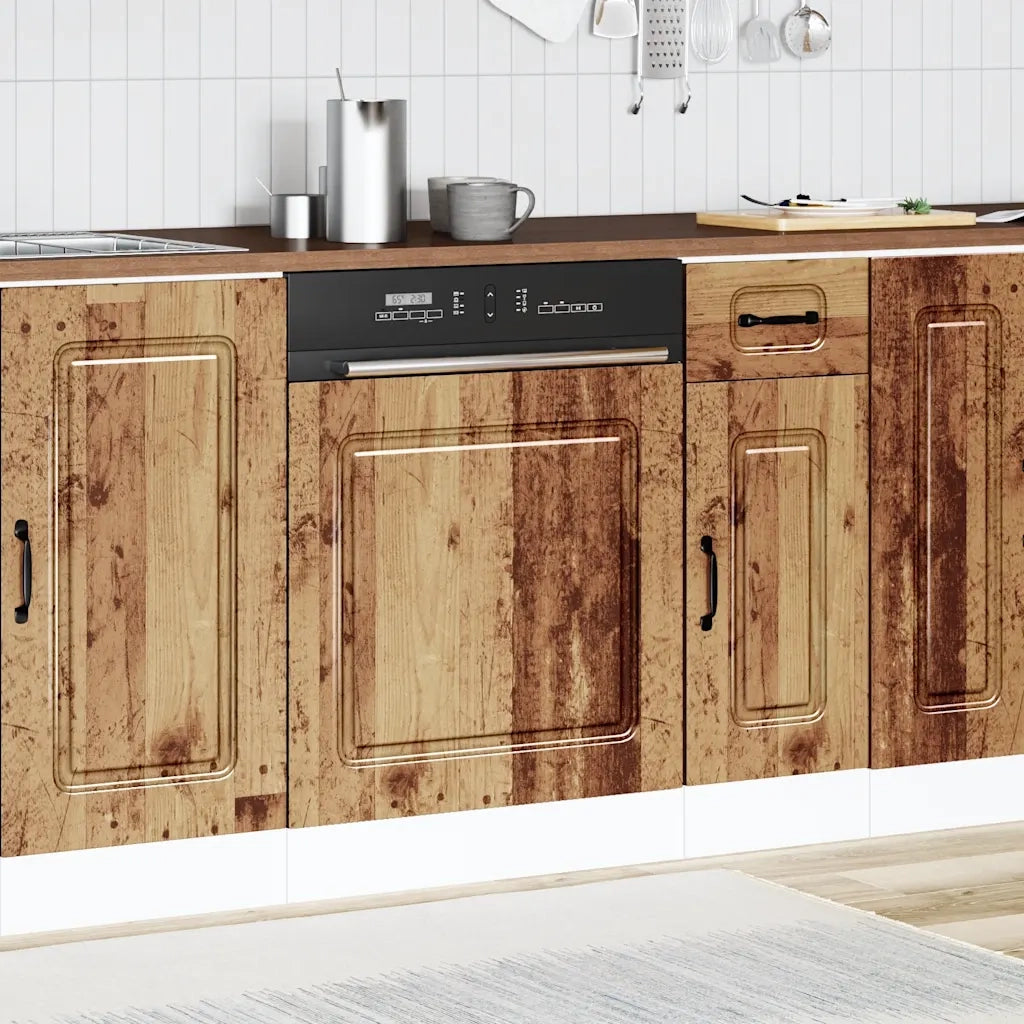 Pannello Lavastoviglie Kalmar Legno Antico 60x1,5x57 cm