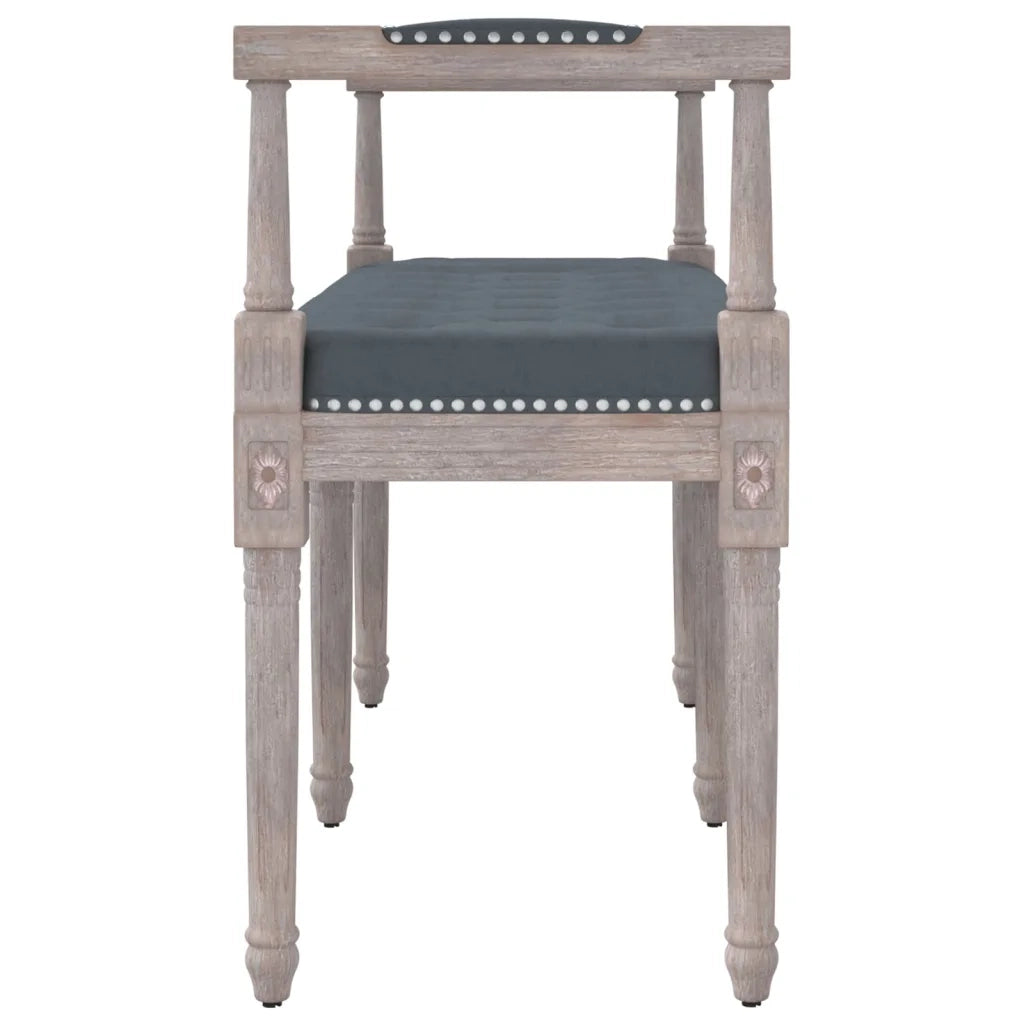 Panca Grigio Scuro 110x40x70 cm in Velluto cod mxl 73304