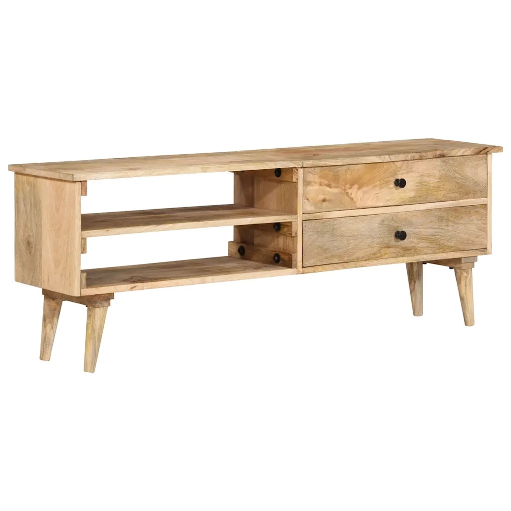 Mobile Porta TV 140x30x50 cm in Legno Massello di Mango