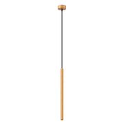 Lampada sospensione tubo rigato oro ZENTRA 1xG9 8W