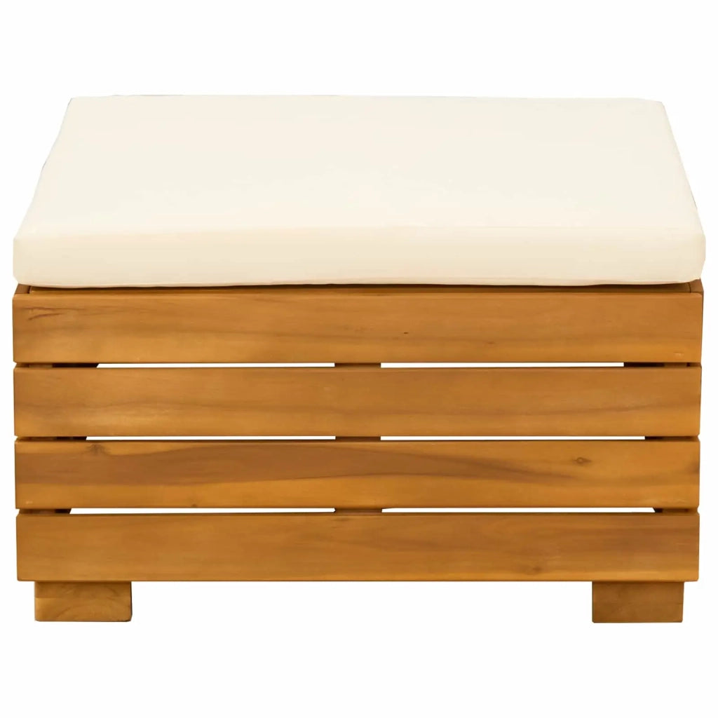 Salotto da Giardino-Set Lounge da Giardino 2 Pezzo Marrone Legno di Acacia Massello 502129