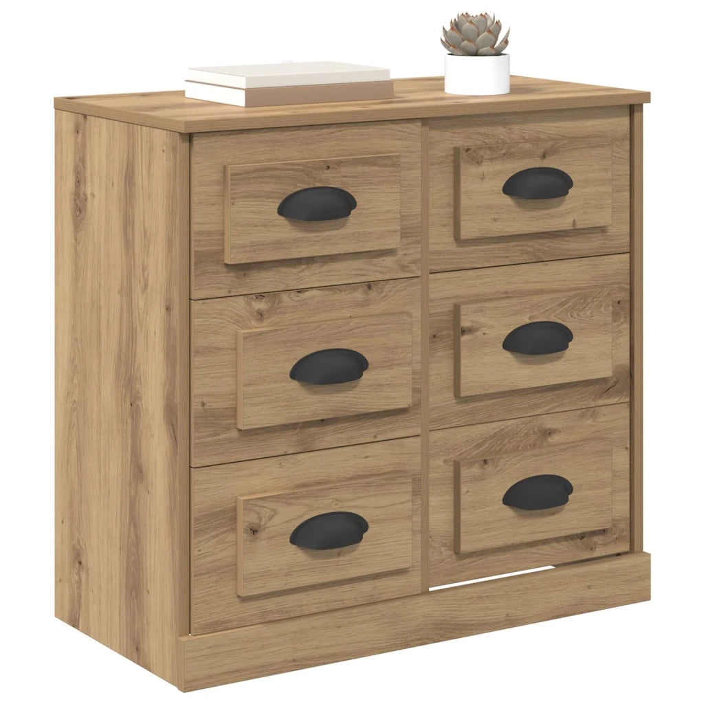 Credenza | Madia | Buffet da pranzo | Armadio da pranzo con cassetto Rovere artigianale 70 x 35,5 x 67,5 cm