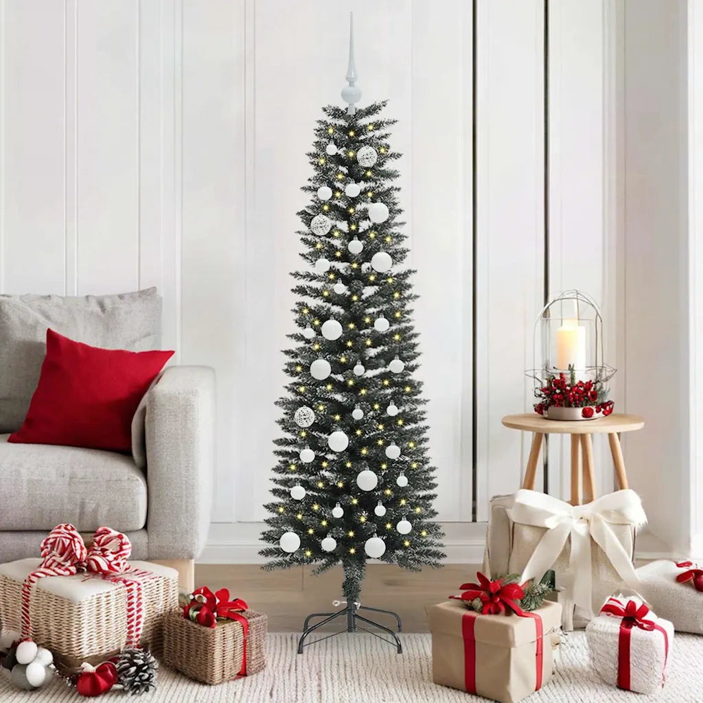 Albero di Natale | Decorazioni natalizie artificiale con 150 LED Verde 150 cm