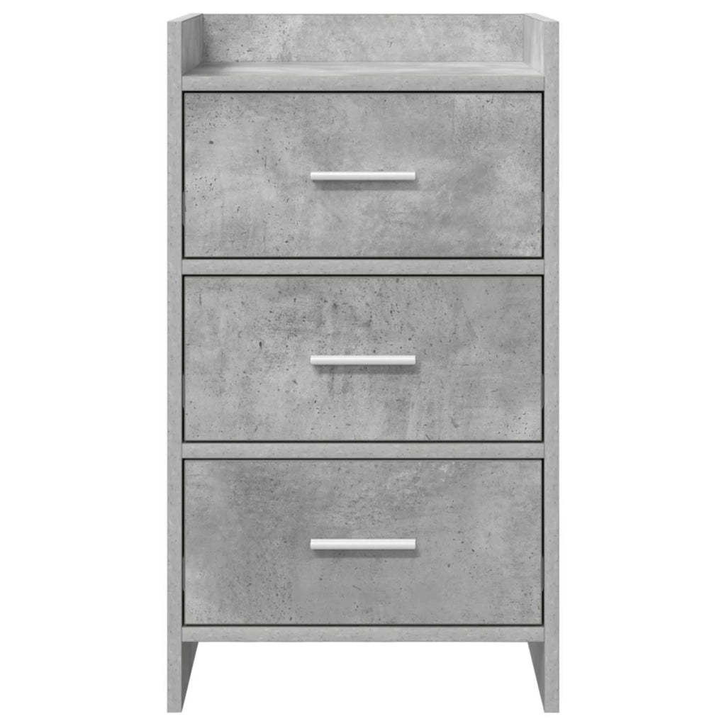 Comodini Grigio Cemento 40 x 36 x 70 cm Legno ingegnerizzato 8011030