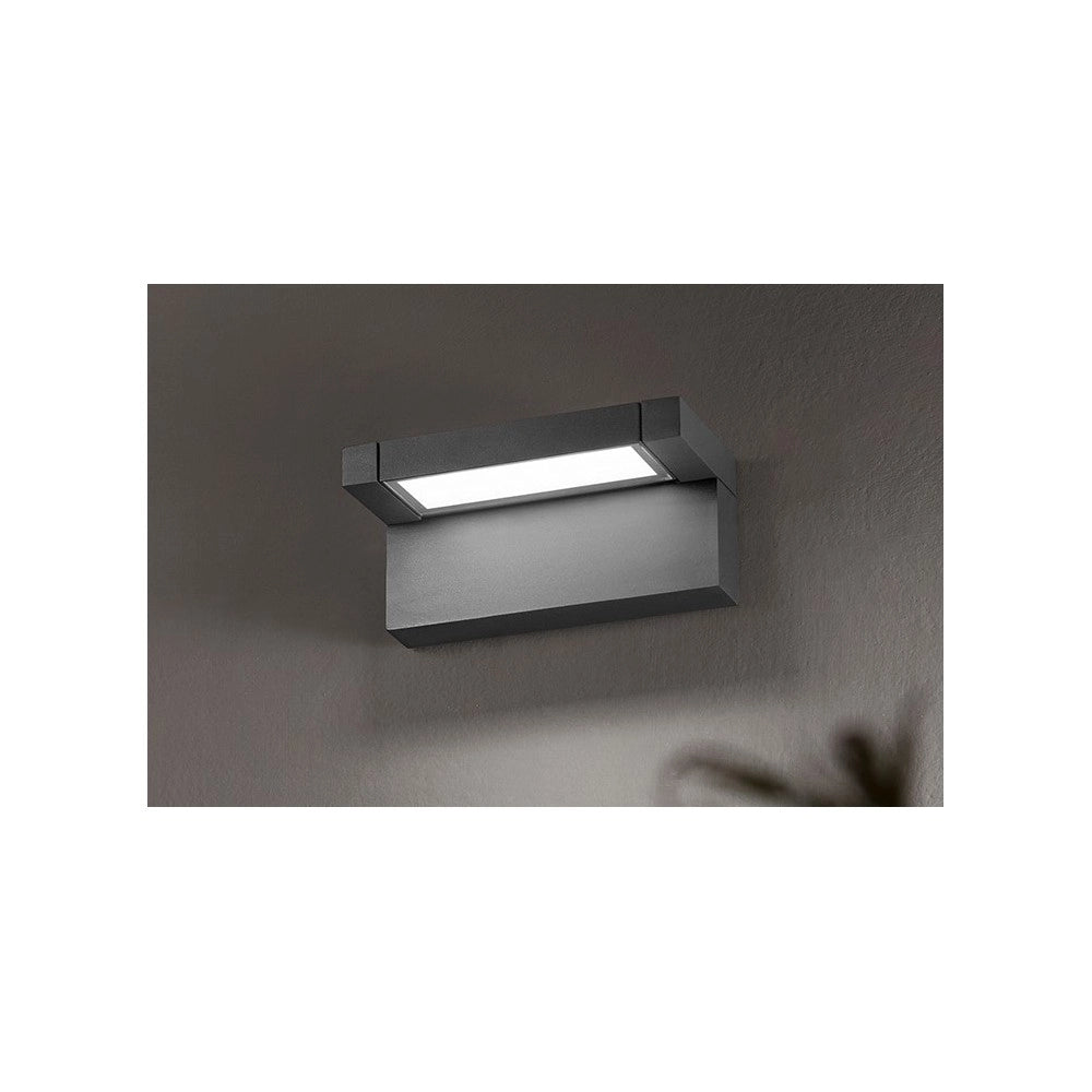 Display - Applique Led da parete 36W CCT 3000K-4000K, Orientabile 340°, 2900 lm, IP65, 36cm, Antracite - Perenz