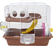 Gabbia per roditori plus 35 x 26,5 x 32 cm con giroscopio per hamster e accessori
