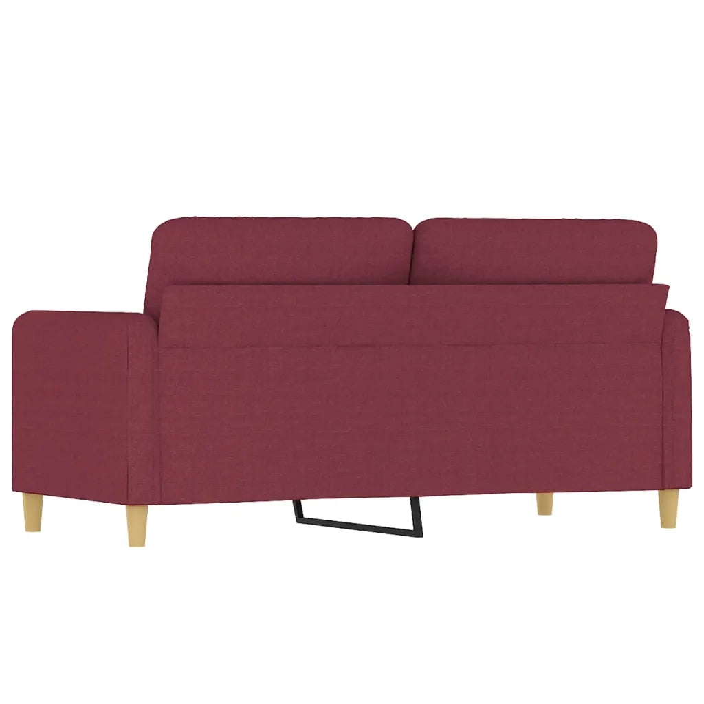 Divano a 2 Posti-Sofa 2 Posti Rosso Vino 140 cm in Tessuto 713781