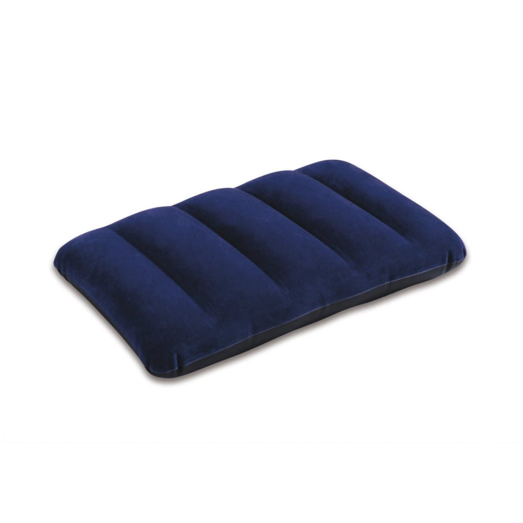 Intex CUSCINO CAMPING FLOCCATO BLU 43X28XH9CM