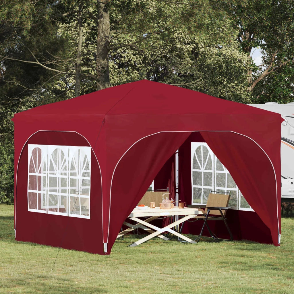 Tenda per feste a pop-up 290 x 290 x 245 cm Borgogna 42019873