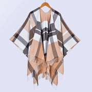 Sciarpa scozzese con frange, classica sciarpa unisex divisa