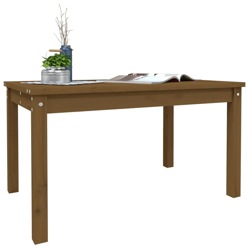 Tavolo da Giardino Ambra 82,5x50,5x45 cm Legno Massello Pino 824116