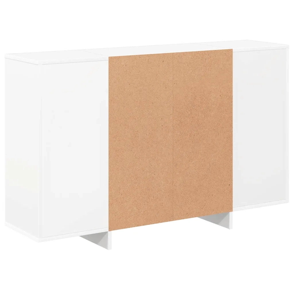 Credenza Bianca 120x30x75 cm in Legno Multistrato cod mxl 25431