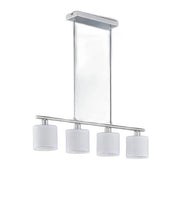 Lampadario TOMMY 4 luci E14 argento cromato R30334001