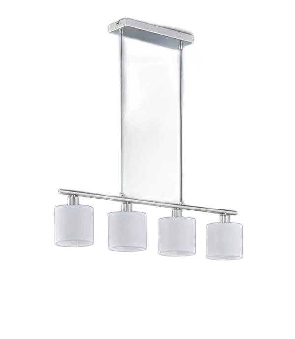 Lampadario TOMMY 4 luci E14 argento cromato R30334001
