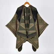 Sciarpa da donna spessa e calda in jacquard stile retr¨°, alla moda.