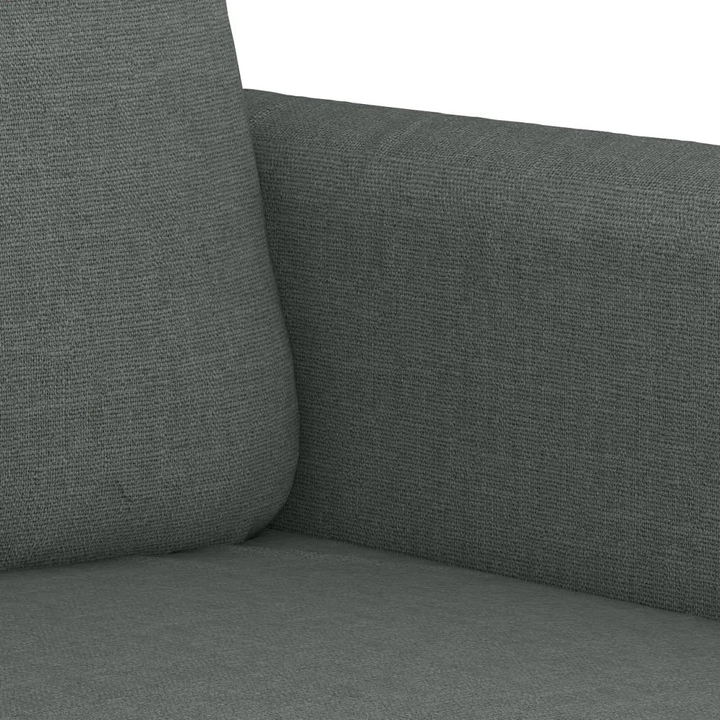 Divano a 2 Posti-Sofa 2 Posti Grigio Scuro 140 cm in Tessuto 254692