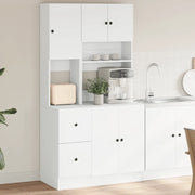 vidaXL Mobile da Cucina Bianco 95x50x180 cm Legno Multistrato