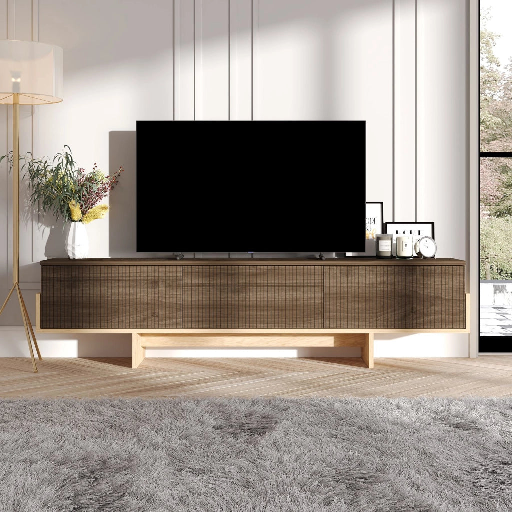 Porta TV in legno "Hege" - 180 x 30 x 44 cm - Marrone