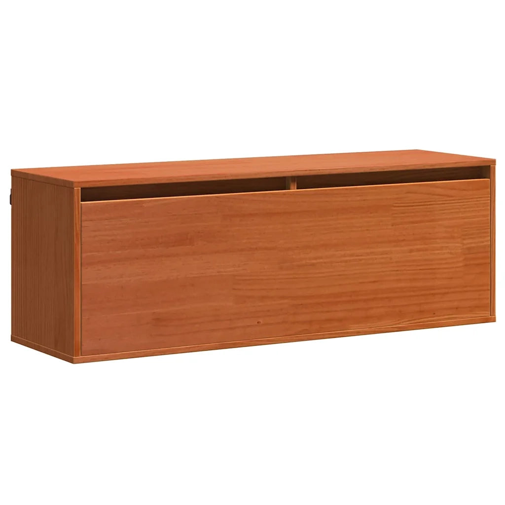 Armadietto a muro Marrone cerato 100 x 30 x 35 cm Pino massello 869861