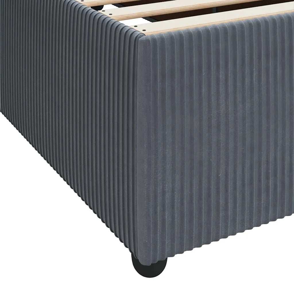 Struttura del letto Grigio scuro 100 x 200 cm Tessuto 3398361
