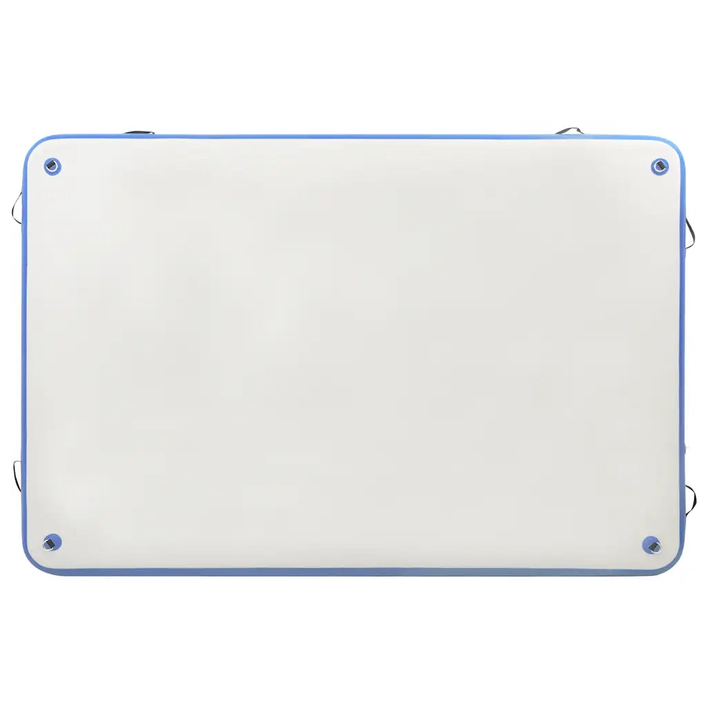 Tappeto Galleggiante Gonfiabile Blu e Bianco 300x150x15 cm cod mxl 54871