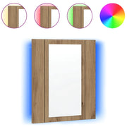 Mobile Bagno | Armadio da bagno Specchio LED Rovere 40x12x45 cm Multistrato