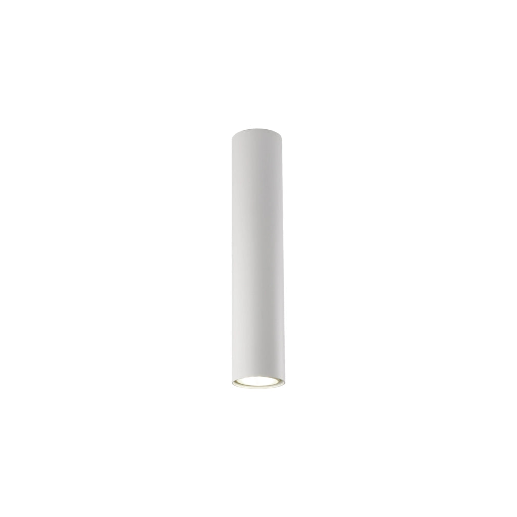 Plafoniera Moderna A Cilindro Dag 1 Luce Gu10 In Ferro Laccato Bianco
