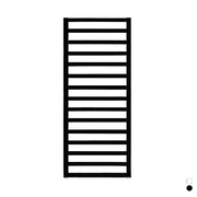 TERMOARREDO ZEHNDER QUARO H. 1403- Nero Opaco  Largh. cm 60- ZEHND- pezzi 1