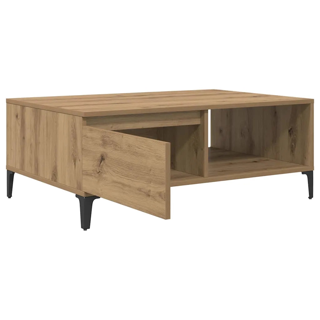 Tavolino da salotto rovere artigianale 90 x 60 x 35 cm 875117