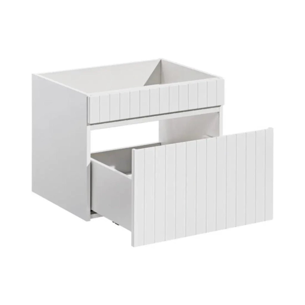 Set ICON bianco: mobile sotto lavabo 60cm + lavabo da incasso in ceramica bianca